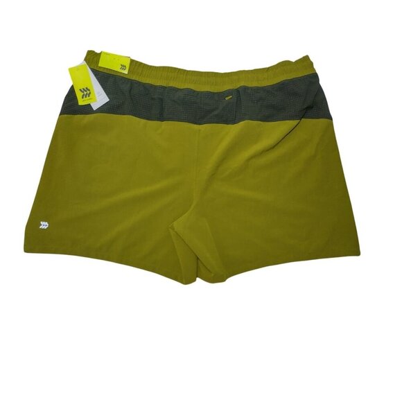 Men's All In Motion Sports Shorts in Olive Green and Black. Size XXL. NWT - Picture 2 of 6